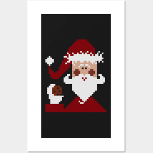 Santa Claus square pattern Posters and Art